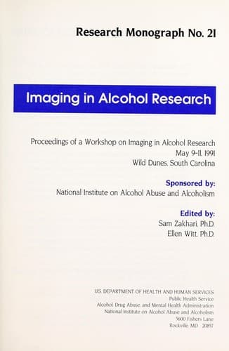 Tapa de Imaging in alcohol research