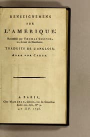 Tapa de Renseignemens sur l'Amérique