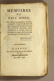 Tapa de Mémoires de Paul Jones