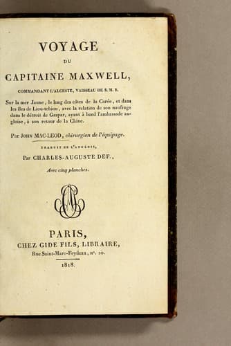 Tapa de Voyage du capitaine Maxwell