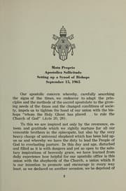 Tapa de Apostolica sollicitudo
