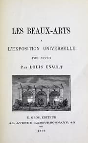 Tapa de Les beaux-arts a l'exposition universelle de 1878