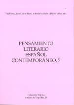 Tapa de Pensamiento literario español contemporáneo, 7