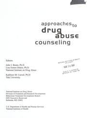 Tapa de Approaches to drug abuse counseling