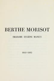 Tapa de Berthe Morisot (Madame Eugène Manet)