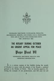 Tapa de The rosary - during October
