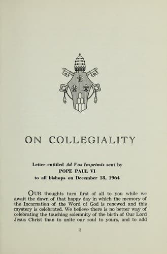 Tapa de On collegiality