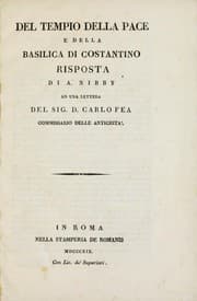 Tapa de Del Tempio della Pace e della Basilica di Costantino