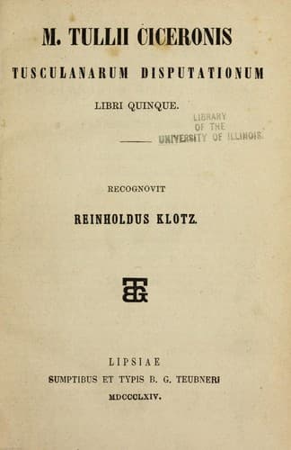 Tapa de Tusculanarum disputationum libri quinque