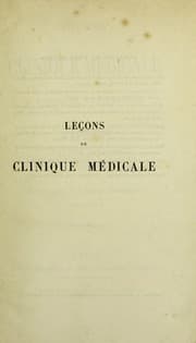 Tapa de Le©ʹons de clinique m©♭dicale faites ©  l'H©þpital Lariboisi©·re