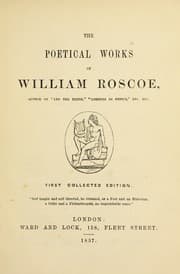 Tapa de The poetical works of William Roscoe