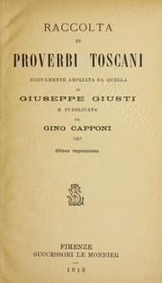 Tapa de Raccolta di proverbi toscani