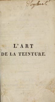 Tapa de L'art de la teinture des fils et étoffes de coton