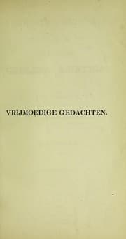 Tapa de Vrijmoedige gedachten over - n©  en v©đ©đr (eventuele) cholera asiatica