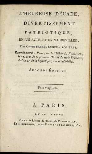Tapa de L' heureuse décade