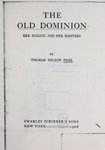 Tapa de The Old Dominion
