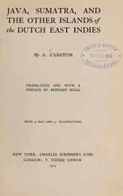 Tapa de Java, Sumatra, and the other islands of the Dutch East Indies