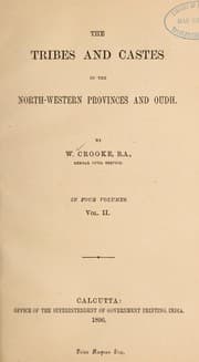 Tapa de The tribes and castes of the North-western Provinces and Oudh