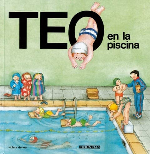 Tapa de Teo en la piscina