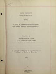 Tapa de A study of references cited in junior high school American history textbooks