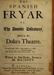 Tapa de The Spanish fryar, or, The double discovery