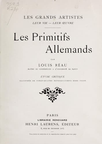 Tapa de Les primitifs allemands