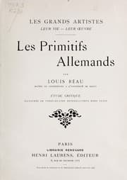 Tapa de Les primitifs allemands