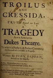 Tapa de Troilus and Cressida, or, Truth found too late