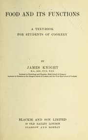 Tapa de Food and its functions, a text-book for students of cookery