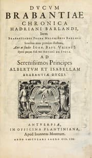 Tapa de Dvcvm Brabantiae chronica
