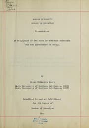 Tapa de An evaluation of two types of workbook exercises for the improvement of recall