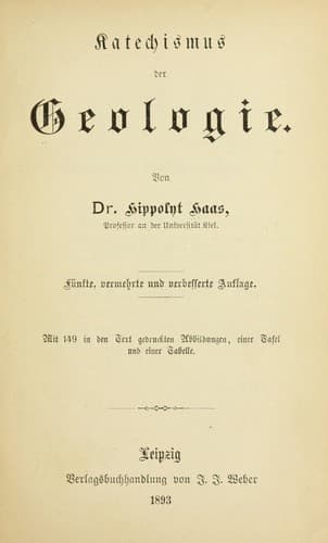 Tapa de Katechismus der Geologie