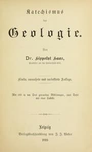 Tapa de Katechismus der Geologie