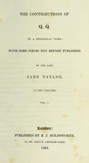 Tapa de The contributions of Q.Q. to a periodical work