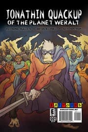 Tapa de Jonathin Quackup of the Planet Weralt #1 (Raytoons Comic Book)