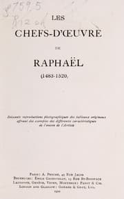Tapa de Les chefs-d'oeuvre de Raphaël (1483-1520)