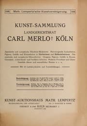 Tapa de Kunst-Sammlung Landgerichtsrat Carl Merlo, K©œln
