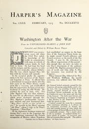 Tapa de Washington after the war