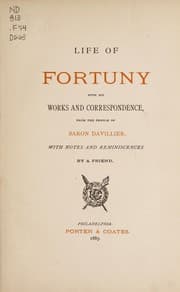 Tapa de Life of Fortuny with his works and correspondence