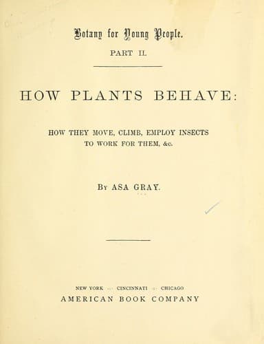 Tapa de Botany for young people
