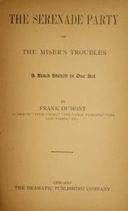 Tapa de The serenade party; or, The misers troubles