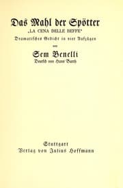 Tapa de Das Mahl der Spo tter
