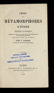 Tapa de Metamorphoses