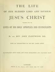 Tapa de The life of our blessed Lord and Saviour Jesus Christ