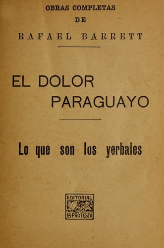 Tapa de El dolor paraguayo