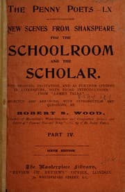 Tapa de New Scenes from Shakespeare for the Schoolroom and the Scholar