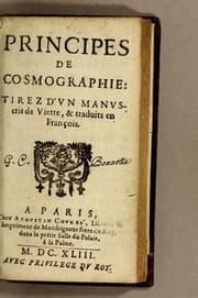 Tapa de Principes de cosmographie