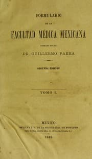 Tapa de Formulario de la Facultad M©♭dica M©♭xicana