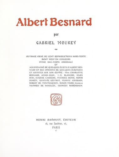 Tapa de Albert Besnard