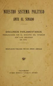 Tapa de Nuestro sistema poli tico ante el Senado